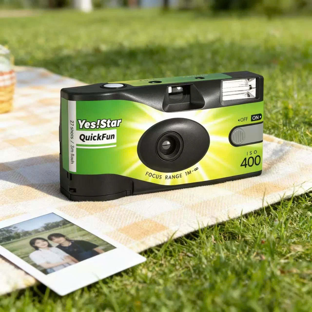máy ảnh chụp 1 lần, máy ảnh film 35mm, quickfun camera, disposable