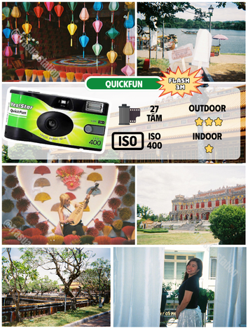 máy ảnh chụp 1 lần, máy ảnh film 35mm, quickfun camera, disposable