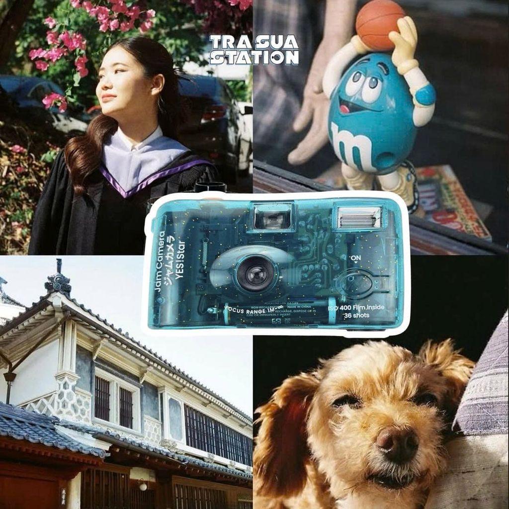 Máy ảnh Yes!Star Jam Camera - Reloadable ( Máy có sẵn 1 cuộn film - Có flash - Có flash - Có thể thay film )