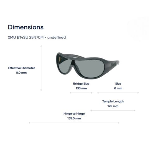  Miu Miu 0MU B14SU Kính Mát – Tem Chính Hãng Luxottica 