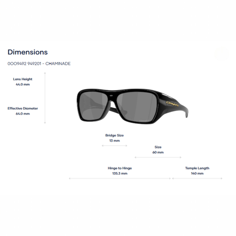  Kính Mát Oakley Chaminade 0OO9492 – Tem Chính Hãng Luxottica 