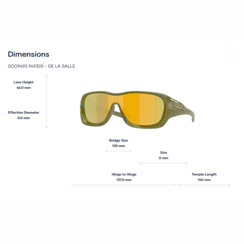  Kính Mát Oakley De La Salle 0OO9493 – Tem Chính Hãng Luxottica 