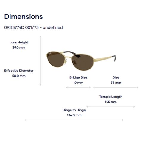  RayBan 0RB3774D – Kính Mát Oval Tem Chính Hãng Luxottica 