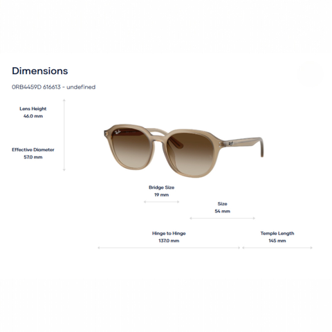  RayBan 0RB4459D Kính Mát - Tem Chính Hãng Luxottica 