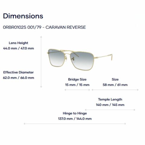  Kính Mát Rayban Caravan Reverse 0RBR0102S – Tem Chính Hãng Luxottica 