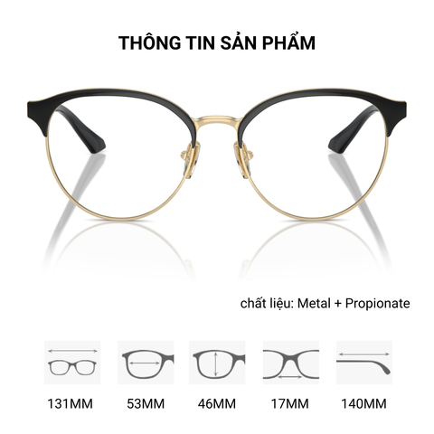  Gọng Kính Nửa Gọng Mắt Mèo Vogue 0VO4305 - Tem Chính Hãng Luxottica 