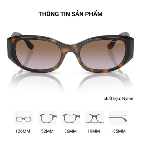  Kính Mát Mắt Mèo Vogue 0VO5525S - Tem Chính Hãng Luxottica 