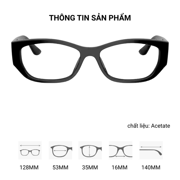 Gọng Kính Mắt Mèo Vogue 0VO5640U – Tem Chính Hãng Luxottica