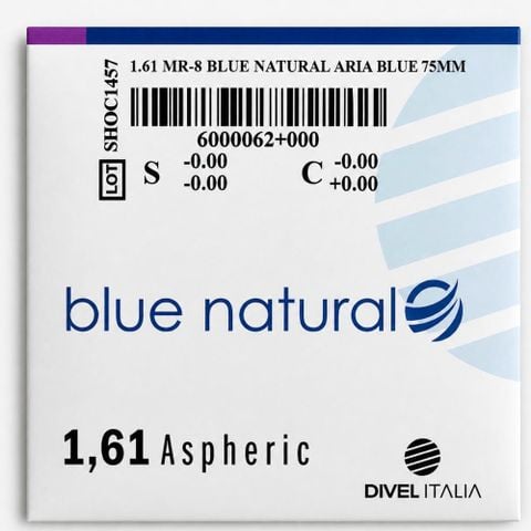  Tròng Kính Chống Ánh Sáng Xanh Divel Italia Asp 1.61 Blue Natural Aria 