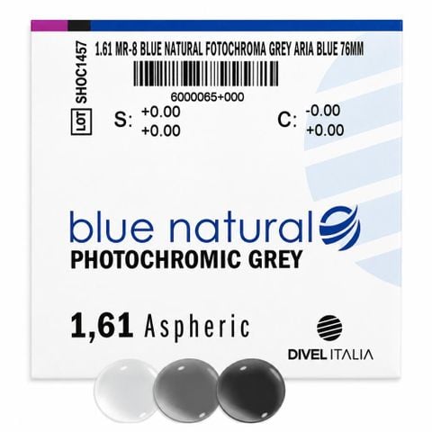  Divel Italia ASP 1.61 MR-8 Blue Natural Fotochroma Grey Aria – Tròng Kính Đổi Màu 