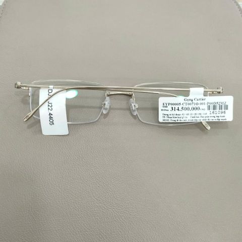  Gọng Kính Cartier CT0071O Nửa Khung Đúc Vàng Nguyên Khối 18K – Tem Chính Hãng Vinaoptic 