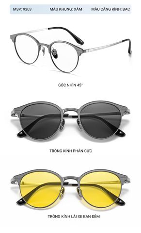  Clip On Snap 9303 - Kính Râm Cận Bộ 2 Kẹp Kính 