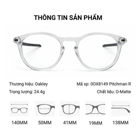  Oakley 0OX8149 Pitchman R Carbon Glasses Gọng Kính – Tem Chính Hãng Luxottica 