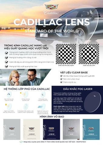  Tròng Kính Chống Ánh Sáng Xanh Cadillac Lens 1.60 MR8 ASP Clearbase Bluecut Chính Hãng 