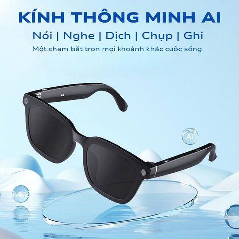  Kính Thông Minh Aison V03 - Có Camera, Ai, Quay video, Tai Nghe, Lắp Được Tròng Có Độ 