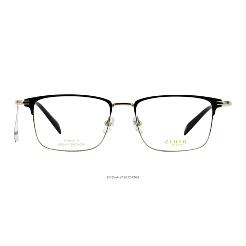 Zenta DP25-A-ZT8032 Gọng Kính Nửa Khung - Tem Chính Hãng 