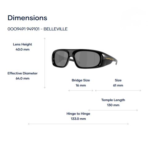  Kính Mát Oakley Belleville 0OO9491 - Tem Luxottica Chính Hãng 
