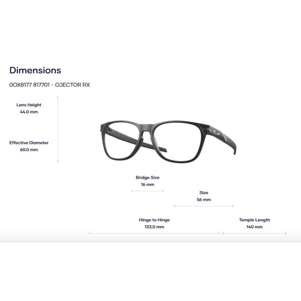 Gọng Kính Oakley Optical Ojector rx 0OX8177 - Tem Chính Hãng Luxottica