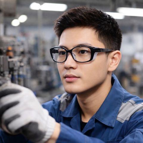  Kính Bảo Hộ Cận Viễn Loạn Chống Ánh Sáng Xanh, Chống Hơi Sương Vangood 102 