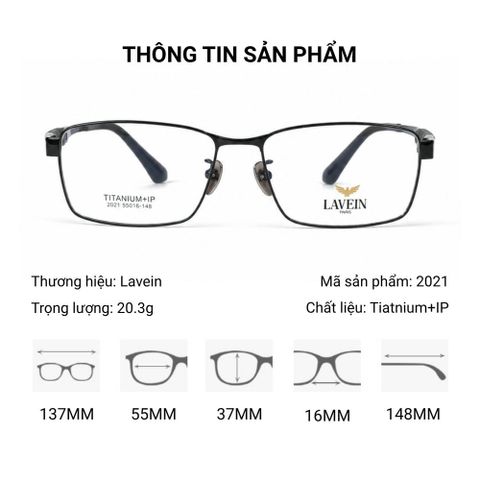  Gọng Kính Titanium Lavein 2021 – Chính Hãng 
