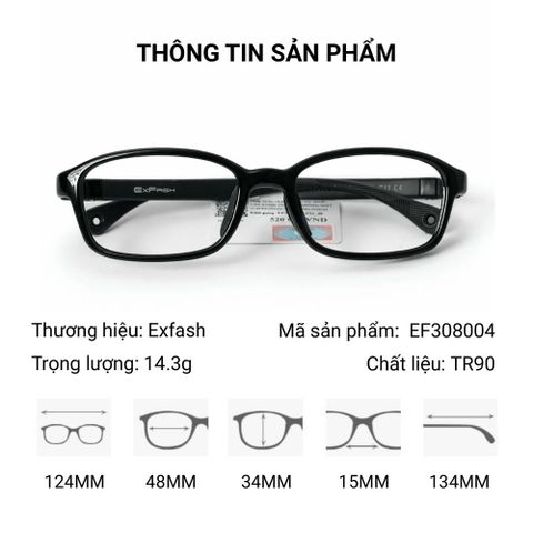  Gọng Kính Trẻ Em Exfash EF308004 Chính Hãng 