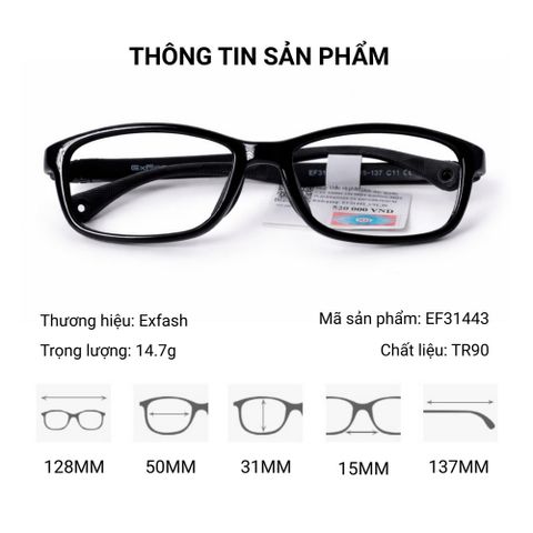  Gọng Kính Trẻ Em Exfash EF31443 Chính Hãng 