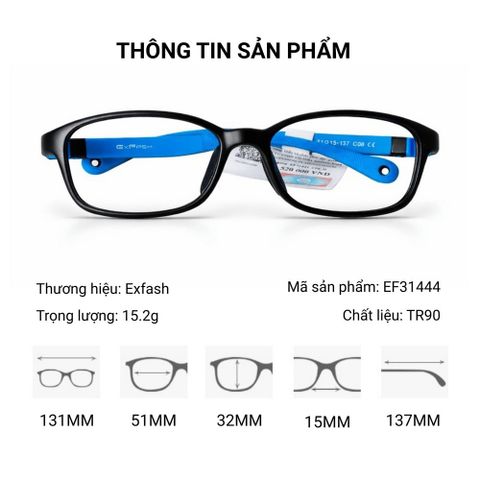  Gọng Kính Trẻ Em Exfash EF31444 Chính Hãng 