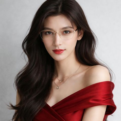  Exfash EF33281T Gọng Kính Nửa Khung Titanium – Tem Chính Hãng 101 