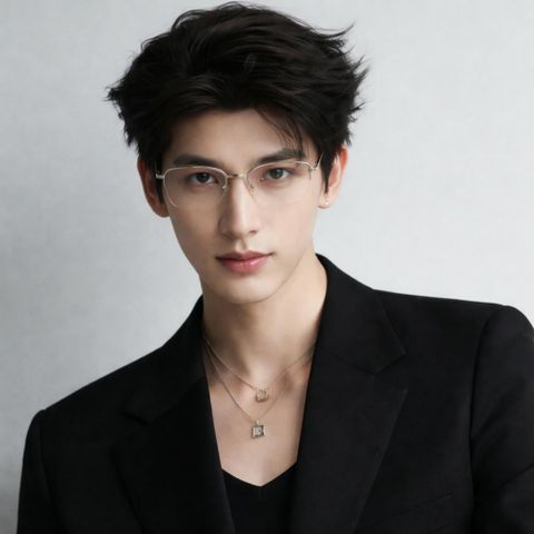  Exfash EF33281T Gọng Kính Nửa Khung Titanium – Tem Chính Hãng 101 