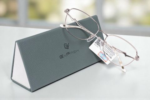  Gọng Kính Mắt Mèo Exfash EF34250T Titanium – Tem Chính hãng 101 