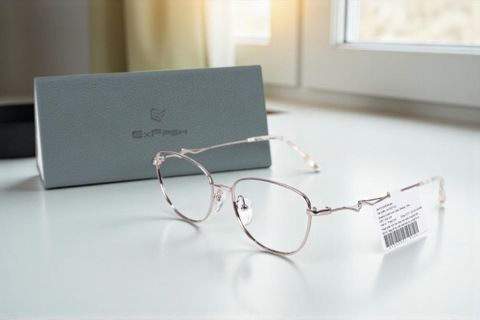  Gọng Kính Mắt Mèo Exfash EF34250T Titanium – Tem Chính hãng 101 