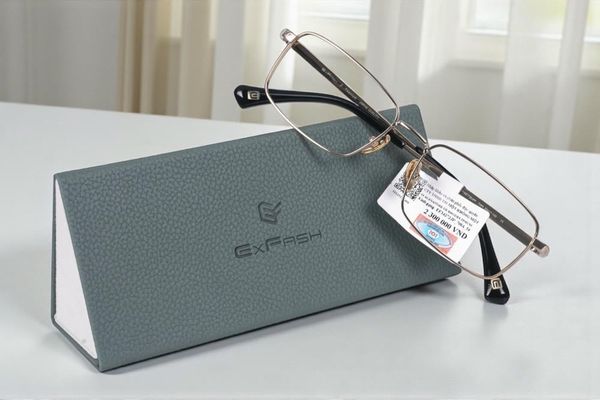  Exfash EF34272JP Gọng Kính Chữ Nhật Titanium – Tem Chính Hãng 101 