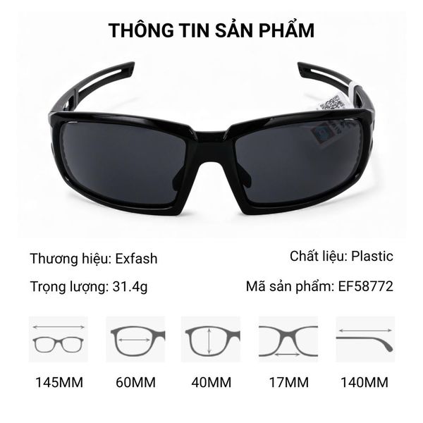 Kính Mát Thể Thao Exfash EF58772 – Tem Chính hãng 101