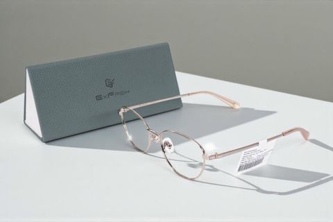  Gọng Kính Mắt Mèo Exfash EF74263T Titanium – Tem Chính Hãng 101 