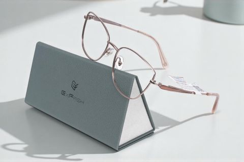  Gọng Kính Mắt Mèo Titanium Exfash EF74269T – Tem Chính hãng 101 