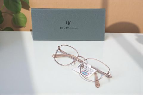 Gọng Kính Mắt Mèo Titanium Exfash EF74269T – Tem Chính hãng 101 