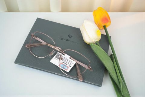  Gọng Kính Mắt Mèo Titanium Exfash EF74269T – Tem Chính hãng 101 