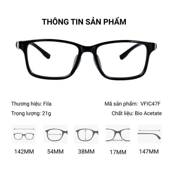Gọng Kính Thể Thao Fila VFIC47F – Tem Chính Hãng 101