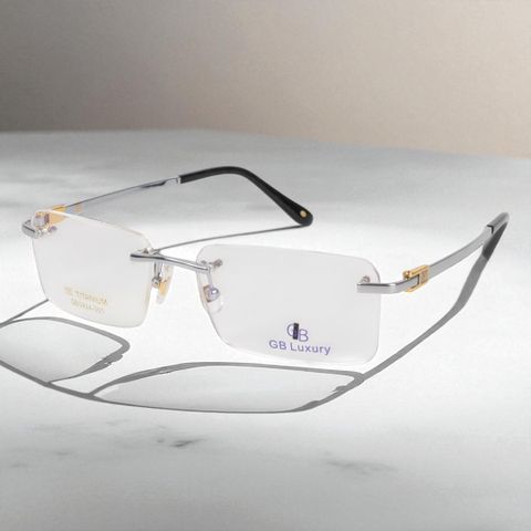  Kính Không Gọng Titanium Mạ Vàng 18k GB Luxury GB0424 - 001 - Chính Hãng 