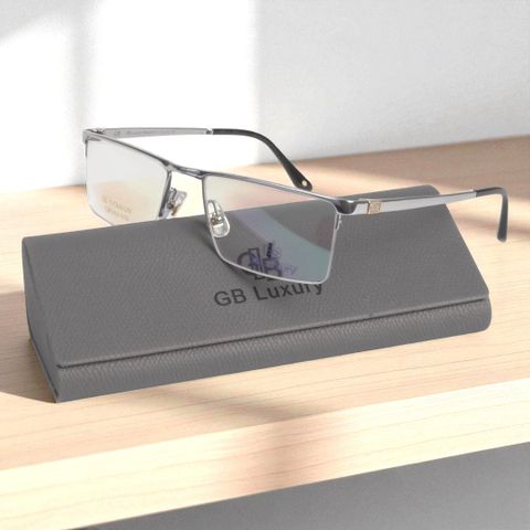  Gọng Kính Nửa Gọng Titanium Mạ Vàng 18K GB Luxury GB0424-008 – Chính Hãng 