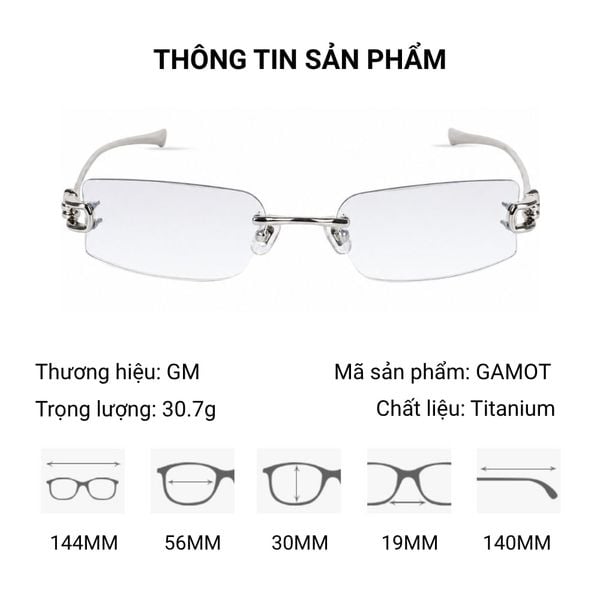  GM Gamot Kính Không Gọng Titan | Bản Đẹp Nhất Thị Trường 