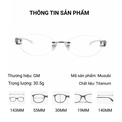  Kính Không Gọng Titan Gm MUSUBI – Bản Đẹp Nhất Thị Trường 