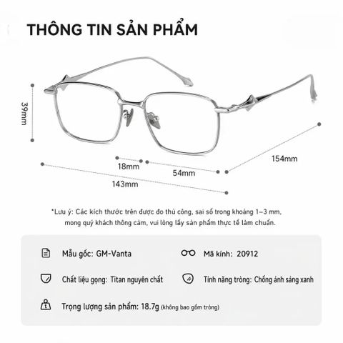  GM Vanta Gọng Kính – Bản Đẹp Nhất Thị Trường 