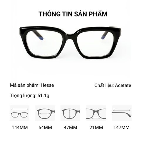  Gọng Kính Vuông GM Hesse - Bản Đẹp Nhất Thị Trường 
