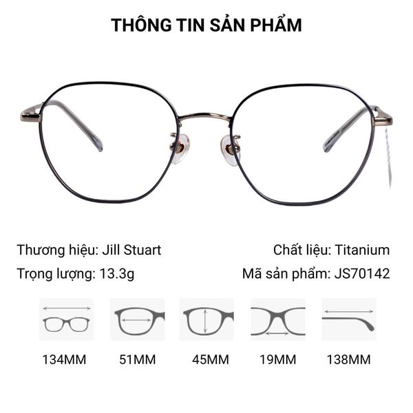 Gọng Kính Jill Stuart Diana JS70142X – Tem Chính Hãng 101