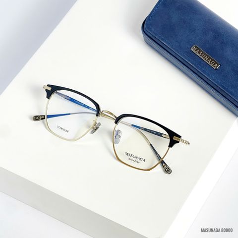  Gọng Kính Nửa Gọng Titanium Masunaga 80900 Chính Hãng 