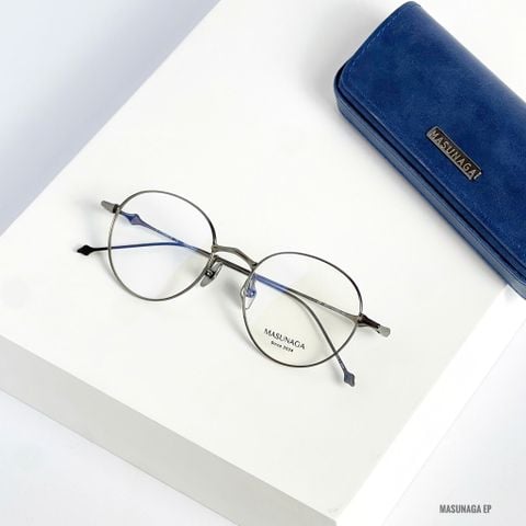  Gọng Kính Tròn Titanium Masunaga EP Chính Hãng 