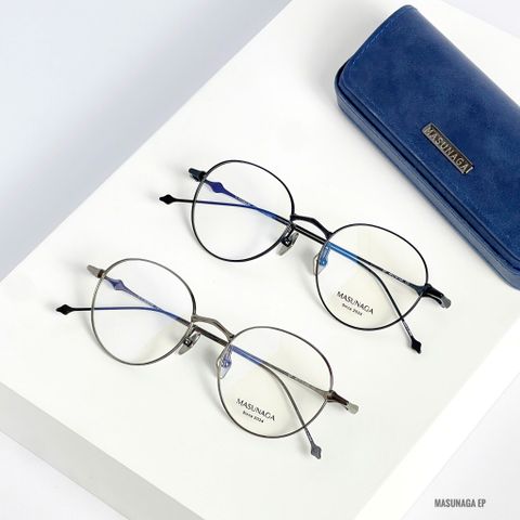  Gọng Kính Tròn Titanium Masunaga EP Chính Hãng 