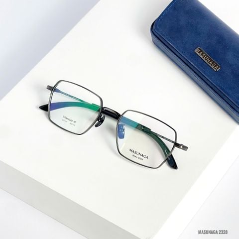  Gọng Kính Sừng Tự Nhiên Titanium Masunaga H2328 Chính Hãng 