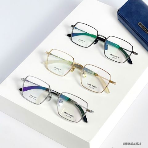  Gọng Kính Sừng Tự Nhiên Titanium Masunaga H2328 Chính Hãng 
